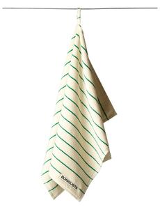 Bongusta - Naram Towels - Handduk - Pure White / Grass - 70 x 140 cm
