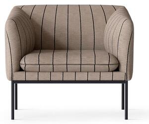Ferm Living - Turn 1-Seater - Fåtölj - Black - Pasadena - Sand/Black - W80 x H73,5 x D75,5 x SH42 cm