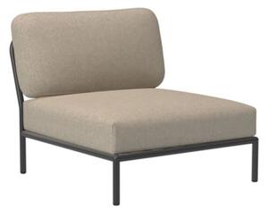 HOUE - LEVEL / Lounge Chair - Trädgårdsstol - Papyrus/Dark Grey - L81 x W95 x H82 x SH38 cm