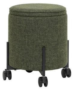 Hübsch - Contain Puf - Puff - Green - Small - Ø42 x H46cm