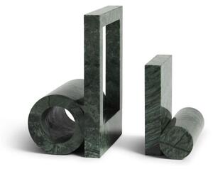 Woud - Booknd - Set of two - Bokstöd - Green - L:6,4/10 x D:12/13,2 x H:12/18,5 cm