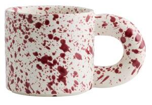 Nordal - JOSE cup - Kopp - Splash red - H8 x W13.5 x D8.5 cm