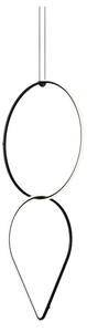 Flos - Arrangements Round Medium & Drop Down - Pendellampor - Michael Anastassiades - Svart