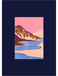 Paper Collective - Blue Landscape - Affisch - Blue Landscape - 50 x 70 cm