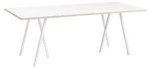 HAY - Loop Stand Table With Support White 200 x 92,5 cm - Matbord - Leif Jørgensen - Vit