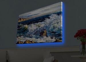 Väggdekor LED-belysning Canvas Målning -