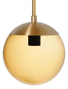 Rubn - Lord 1 Pendant 20 cm Brass/Brown Glass - Pendellampor - Niclas Hoflin