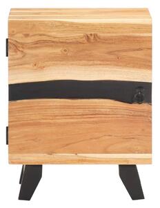Sängbord 40x30x51 cm massivt akaciaträ - Brun