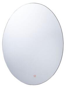 CLERMAIN Spegel Oval med LED-Belysning Silver -