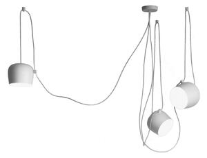 Flos - 3 x Aim White - Pendellampor - Ronan & Erwan Bouroullec - Vit