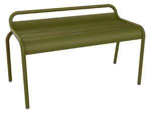 Fermob - Luxembourg Compact Bench, Pesto - Trädgårdsbänkar - Frédéric Sofia - Grön - Metall