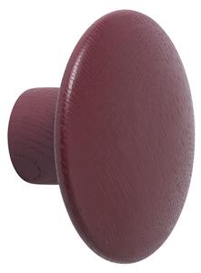 Muuto - Dots Wood Coat Hanger Small Burgundy - Krokar - Lars Tornøe - Röd