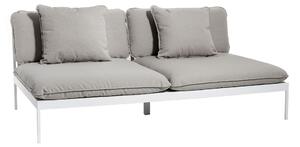 Skargaarden - Bönan Lounge Sofa, Light Grey Aluminum Frame, Cushion Light Grey Sunbrella Sling - Soffor utomhus - Studio Norrlandet