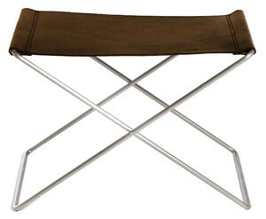OX Denmarq - Ox Stool, Stainless Steel Frame, Leather: Mocca - Pallar - Dennis Marquart - Brun - Läder/Metall