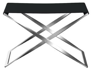 Fritz Hansen - PK91, Canvas, Black - Fotpallar - Poul Kjærholm - Svart - Metall