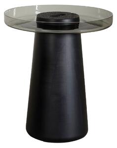 Zanat - Koba Coffee Table Round High - Maple Black - Soffbord - Jean-Marie Massaud - Svart - Trä