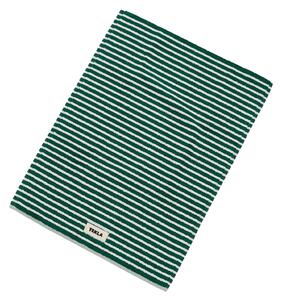 Tekla - Bath Mat 70X50, Teel Green Stripes - Grön