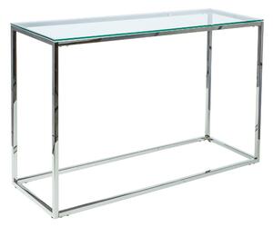 GUINDY Konsollbord 120 cm Glas/Silver -