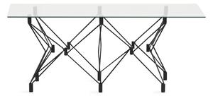 WILSHIRE Soffbord 120 cm Glas/Svart -