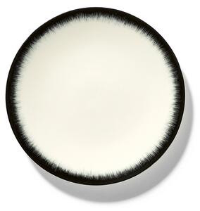 Serax - Plate Dé White/Black Var 3 - Assietter - Ann Demeulemeester - Svart,Vit
