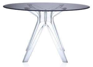 Kartell - Sir Gio Table 3275 Ø120, Transparent, Smoke - Matbord - Philippe Starck - Grå - Glas/Plast