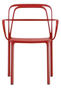 Karmstol Intrigo 3715, sh.46 cm, stapelbar, röd