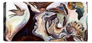CANVASTAVLA YTY Abstract & Fractals Flerfärgad 120x50 cm -