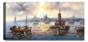 CANVASTAVLA YTY Nautical & Beach Flerfärgad 120x50 cm -