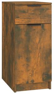 Byrå med lådor rökfärgad ek 33,5x50x75 cm konstruerat trä