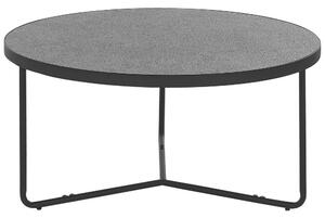 Soffbord ⌀ 80 cm grå / svart MELODY stor Beliani