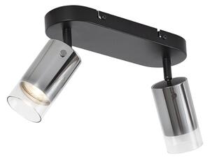 Modern takspotlight pistolmetall 2-ljus roterbar och justerbar - Drain