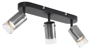 Modern takspotlight pistolmetall 3-ljus roterbar och justerbar - Drain