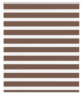 Rullgardin zebra brun 125x100 cm tyg bredd 120,9 cm polyester