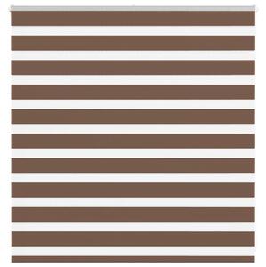 Rullgardin zebra brun 145x100 cm tyg bredd 140,9 cm polyester