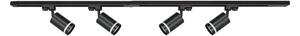 Spotlight i skensystem PIPE 4xGU10/10W/230V 2x1m svart