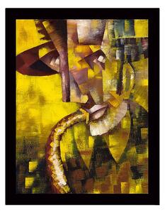 DEKORATIV INRAMAD MDF-MÅLNING 41x56 cm Flerfärgad -