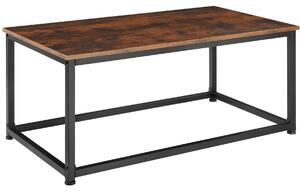 Tectake 404449 soffbord lynch - industriellt mörkt trä, rustikt