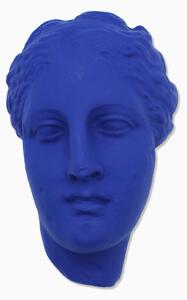 Staty väggdekoration Hygeia 29 cm klein blå