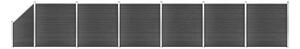 Staketpaneler WPC 1138x(105-186) cm svart - Svart