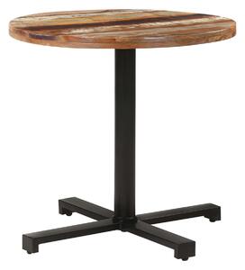 Cafébord runt Ã˜80x75 cm massivt återvunnet trä - Brun
