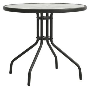 Cafébord antracit Ã˜80x71 cm stål - Grå