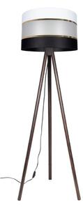 Golvlampa CORAL 1xE27/60W/230V wenge/svart/vit/guld