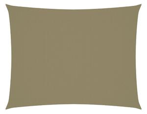 Solsegel oxfordtyg rektangulärt 6x8 m beige - Beige