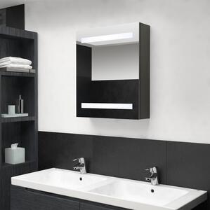 Spegelskåp med LED antracit 50x14x60 cm - Grå