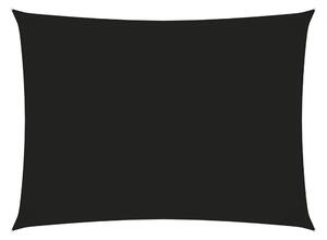 Solsegel oxfordtyg rektangulärt 3x4,5 m svart - Svart