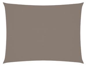 Solsegel oxfordtyg rektangulärt 5x6 m taupe - Brun