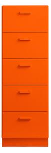 Relief - Relief Chest of Drawers Tall Plinth Orange - Byråer - TAF Studio - Orange