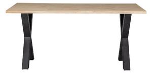 TABEA Matbord X-Formade Ben 180 cm Ek/Svart -