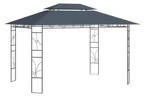 Paviljong 4x3x2,7 m antracit 160 g/m² - Grå