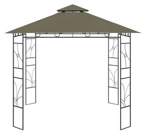 Paviljong 3x3x2,7 m taupe 160 g/m² - Brun